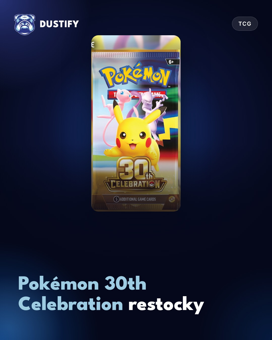 Pokémon 30th Celebration Restock